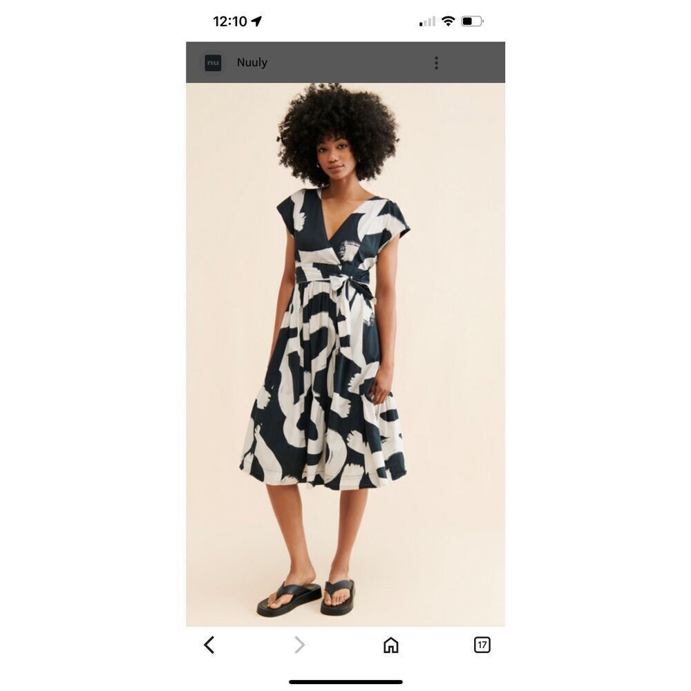 Anthropologie Maeve Mairead Poplin Dress Sz 6 NWT